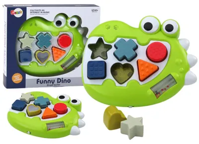 Zdjęcie produktu dla Sorter dinozaur sensoryczny grający melodie układanka