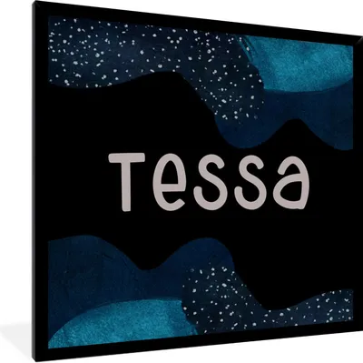 Produktbild von MuchoWow® Gerahmtes Poster Tessa - Pastell - Mädchen 40x40 cm - Poster mit Schwarzem Bilderrahmen Wandposter Rahmen Foto Bilder - Mit Rahmen - Wanddekoration Schlafzimmer