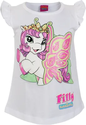 Produktbild von 84668 Disney Filly T-Shirt Mädchen Weiß Gr. 98 – Niedliches Einhorn-Motiv für kleine Fans