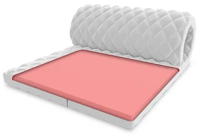 Zdjęcie produktu dla Nakładka na materac VISCO, 90x200 cm, grubość 4 cm, piankowa