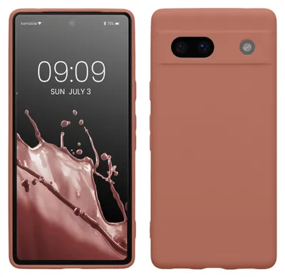 Produktbild von kwmobile Handyhülle für Google Pixel 7a Hülle - weiches Handy Silikon Case - Schutzhülle Cover - Winter Rose