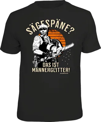 Produktbild von Empireposter T-Shirt 'Fun - Sägespäne?' Design, Größe XL, 100% Baumwolle, lizenziert