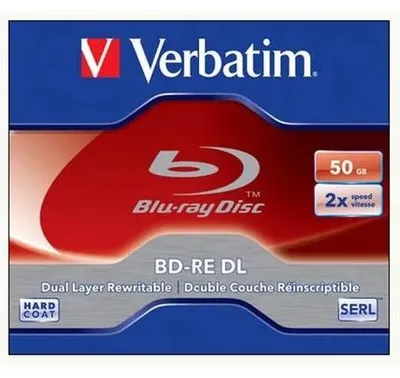 Produktbild von 1 Verbatim DL Bluray Rohlinge BD-RE 50GB 2x rewriteable