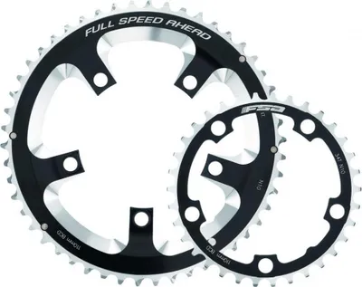 Produktbild von FSA Kettenblatt Road Super 5-Arm 2x 110 mm x 50 T Schwarz - präzises Rennrad-...