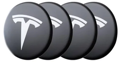 Obrázok produktu pre Logá (4x) pre kryty kolies Tesla Model 3/Y