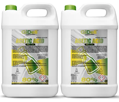 Produktbild von Essigsäure 80% 10L Konzentrat Reinigung Entkalkung Haushalt Essigessenz GiDeli