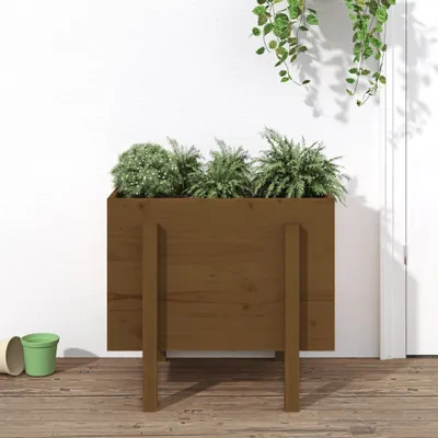 Immagine prodotto di Maison Exclusive - Fioriera marrone miele 62x50x57 cm Legno massello di pino