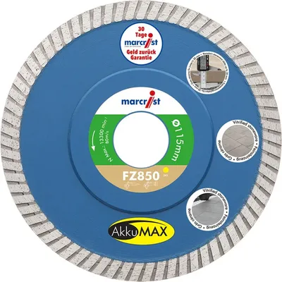 Zdjęcie produktu dla Tarcza diamentowa Marcrist FZ850 115 mm do gresu porcelanowego (do 3 cm)