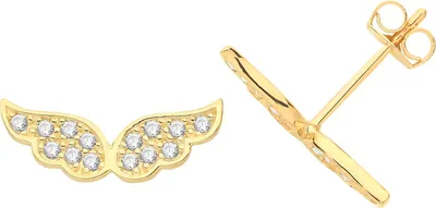 Produktbild von Chice 9 Karat (375) Gold Damen - Paar Ohrstecker mit Zirkonia - 5mm*9mm; TRS26970