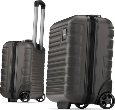 Produktbild von TRAVELY Premium Handgepäck Koffer 40x30x20cm - passend für Ryanair, Lufthansa, Eurowings und co. I 26L Trolley Handgepäck mit sanften Rollen, Reisekoffer, Grau