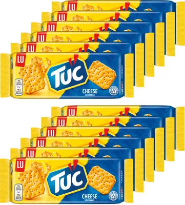 Produktbild von Tuc Cracker Cheese Snack Salzgebäck mit Käse Geschmack 100g 12er Pack