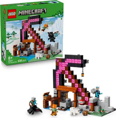 Produktbild von LEGO Minecraft Die Spitzhackenmine - Interaktives Spielzeug für Kinder - Alex, Minenarbeiter  und Stray Spinnenreiter Figuren - Sammelbares Gamer Geschenk für Jungen & Mädchen ab 8 Jahren - 21277