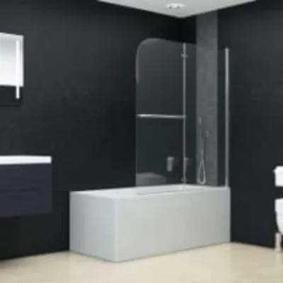 Obrázek produktu pro vidaXL Faltbare Duschkabine 2 Paneele ESG 120 x 140 cm