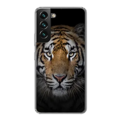 Produktbild von MuchoWow® Handyhülle Schutzhülle Hülle für Samsung Galaxy S22 Tiger - Wildtiere - Porträt - Schwarz - Tiere Silikon Softcase Handy Hülle - Mobiltelefonhülle