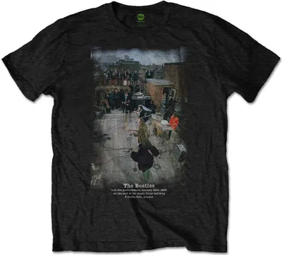 Zdjęcie produktu dla The Beatles 3 Savile Row (Back Print) Black 2XL Koszulka