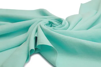 Produktbild von Amerikanischer Krepp, leichter Bekleidungsstoff, Aqua, 50 x 150 cm