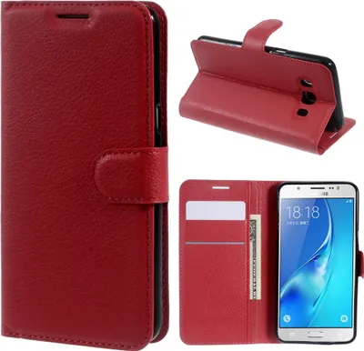 Produktbild von Samsung Galaxy J5 (2016) Hülle - Coverup Klapphülle - Rot