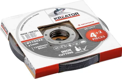 Produktbild von Kreator Trennscheiben 6 Stück ø 115 mm für INOX / Metall - KRT070410