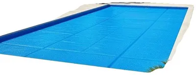 Productafbeelding van Rechthoekige zwembadafdekking, UV-bestendig, duurzaam materiaal, blauw