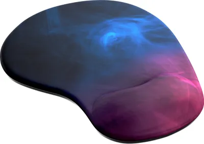 Produktbild von Titanwolf Gaming Mauspad mit ergonomischer Handgelenkauflage, Office Mousepad mit Gelpolster, Farbiger Rauch