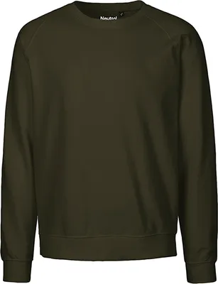 Produktbild von Neutral O63001 | Uni Sweatshirt / 100% Fairtrade-Baumwolle - Farbe: Military - Größe: XS
