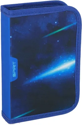 Produktbild von SPIRIT Schüler Etui 28 teilig 1-Zipper Mäppchen ABS Blue Space