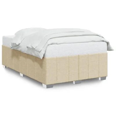 Obrázek produktu pro vidaXL Rám postele bez matrace krémový 120x190 cm látka