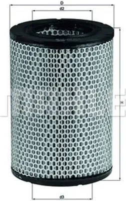 Produktbild von Mahle Luftfilter für Citroen Mercedes Opel Porsche