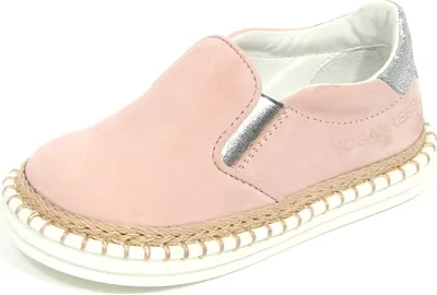 Produktbild von G4152 sneaker bimba girl HOGAN REBEL R260 pink suede slip on shoes kids