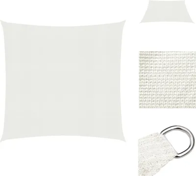 Produktbild von vidaXL Sonnensegel 160 g/m² Weiß 3x3 m HDPE -  Sonnenschirme & Sonnenschutze