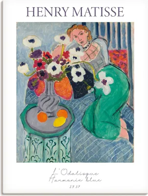 Produktbild von ARTland Leinwandbild L'Odalisque, Harmonie blue. 1937 Größe: 30x40 cm