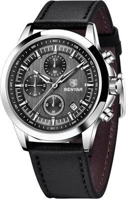 Produktbild von Analog Quarz Chronograph Herren 50M Wasserdicht Leuchtend Datum Casual Klassisch Elegant Uhren