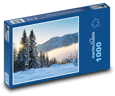 Obrázok produktu pre Puzzle 1000 Zimná krajina - hory - martinpuzzle