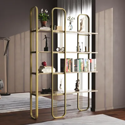 Produktbild von Skye Decor, Sierra- Sierra ARN, Gelb, Bücherregale, 180x125x28 cm