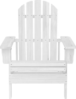 Image de vidaXL Chaise de jardin en bois blanc