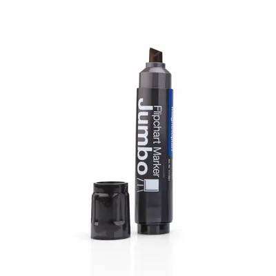 Immagine prodotto di Magnetoplan 1111501 Marcatore per lavagna a fogli mobili Jumbo 4 pezzi, nero