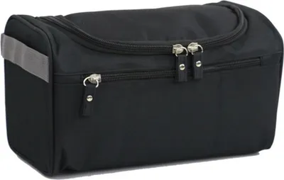 Produktbild von Kulturbeutel zum aufhängen in Schwarz, Kosmetiktasche, Kulturtasche, Waschtasche groß in 5 Farben