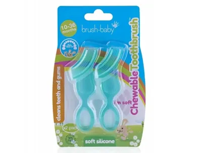 Obrázek produktu pro Brush-Baby Chewable Toothbrush, Gryzak 10-36m, 2 sztuki