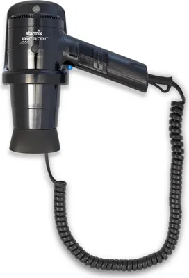 Zdjęcie produktu dla Suszarka do włosów FALKE STARMIX HFTW 16 czarna 1600W z uchwytem ściennym nr 01296
