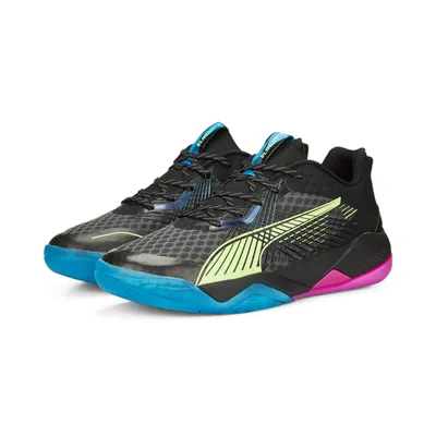 Produktbild von PUMA Eliminate Power Nitro II Hallenschuhe puma black-fizzy light-ocean dive-festival fuchsia 49.5