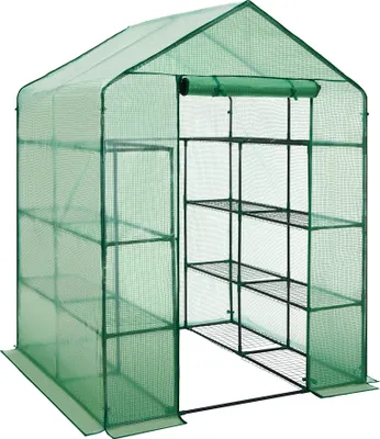 Produktbild von Foliengewächshaus mit quadratischer Grundfläche 143x143x195cm - grün