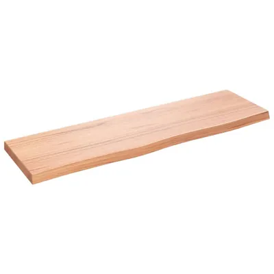 Produktbild von Waschtischplatte Hellbraun 100x30x(2-4) cm Massivholz Behandelt