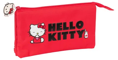 Image de Safta – Hello Kitty – Icône – Étui à crayons triple