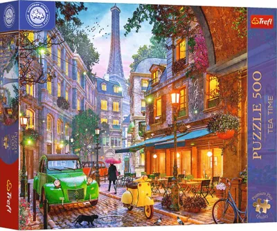Zdjęcie produktu dla Trefl PUZZLE 500 PremPlus TeaTime Kawiarnia w Par..37614