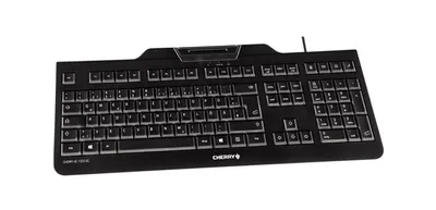 Obrázek produktu pro CHERRY KC 1000 SC, Plná velikost (100 %), Kabel, USB, Černá