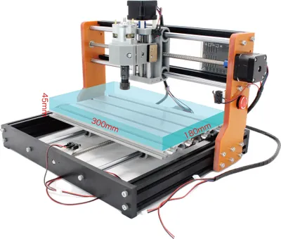 Obrázek produktu pro CNC fréza, 3-osé řízení, pracovní plocha 30x18cm, bez řídicí jednotky, s 10W laserem