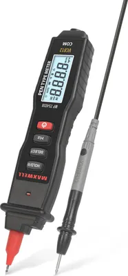 Produktbild von Digitales Stiftmultimeter mit großem Display - Automatikmodus - Berührungslose Spannungserkennung - Widerstandsmessung bis 40 MΩ - Inklusive 2 AAA-Batterien [25403B]