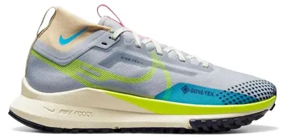 Image de Nike React Pegasus Trail 4 Gore-Tex, couleur gris loup et jaune volt (pour femmes) - Pointure européenne 36,5