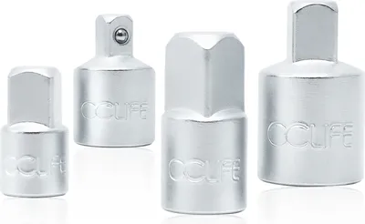 Produktbild von CCLIFE 4tlg Adapter Satz Stecknussadapter Stecknuss-Adapter für Ratschen 1/2" auf 3/8", 3/8" auf 1/2", 3/8" auf 1/4", 1/4" auf 3/8"