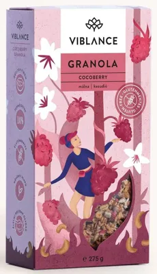 Produktbild von Viblance Glutenfreies Granola 275g Cocoberry Müsli / glutenfrei / ohne Zuckerzusatz